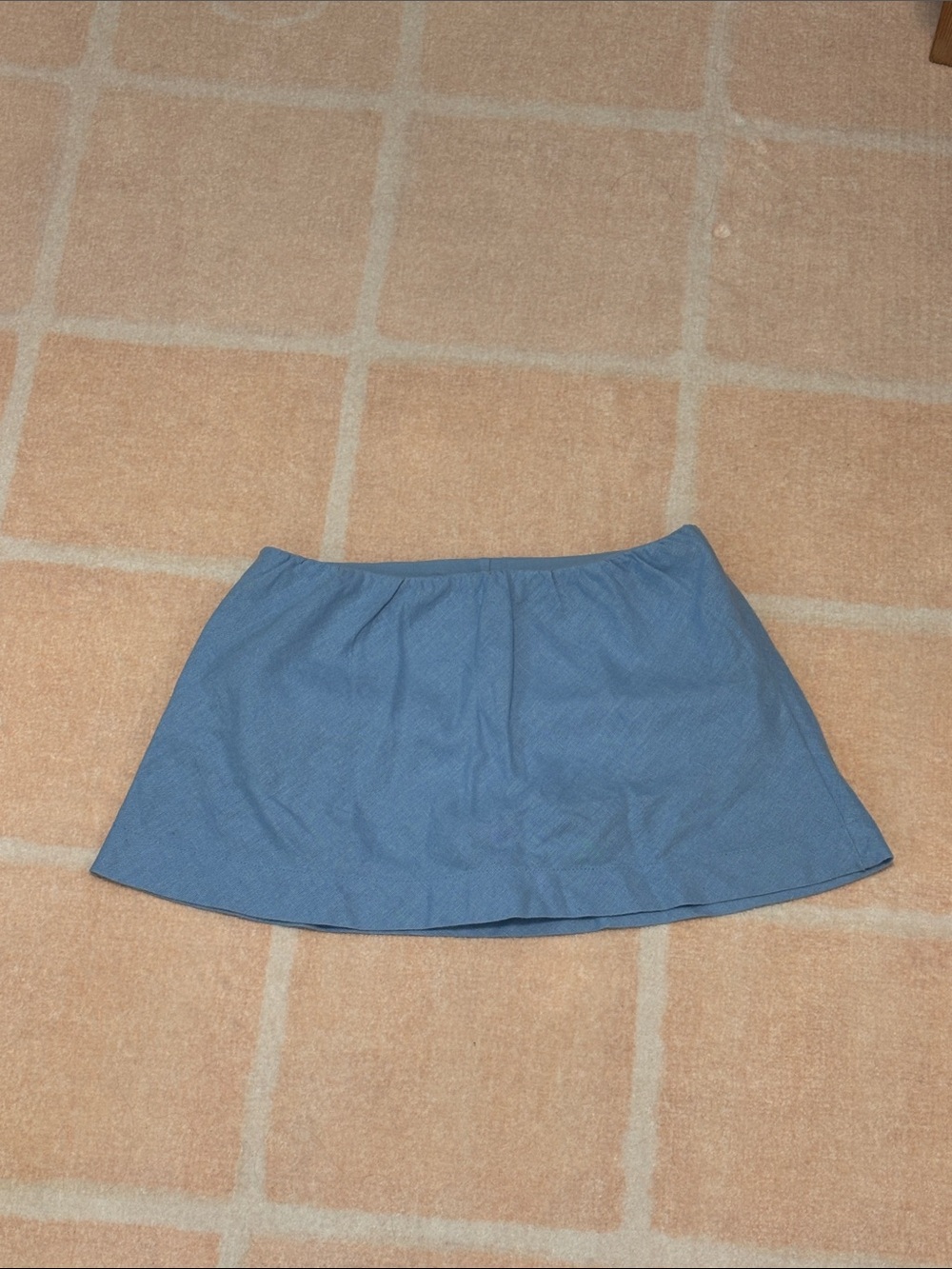 Free People Blue Circle Skirt